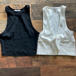 BLACK SOLD Zara cropped tank top